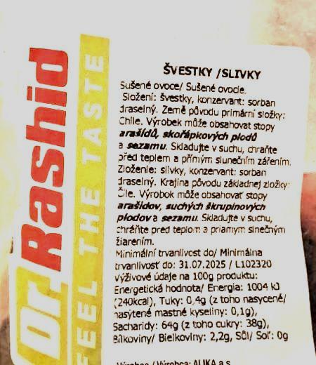 Fotografie - Švestky Dr.Rashid