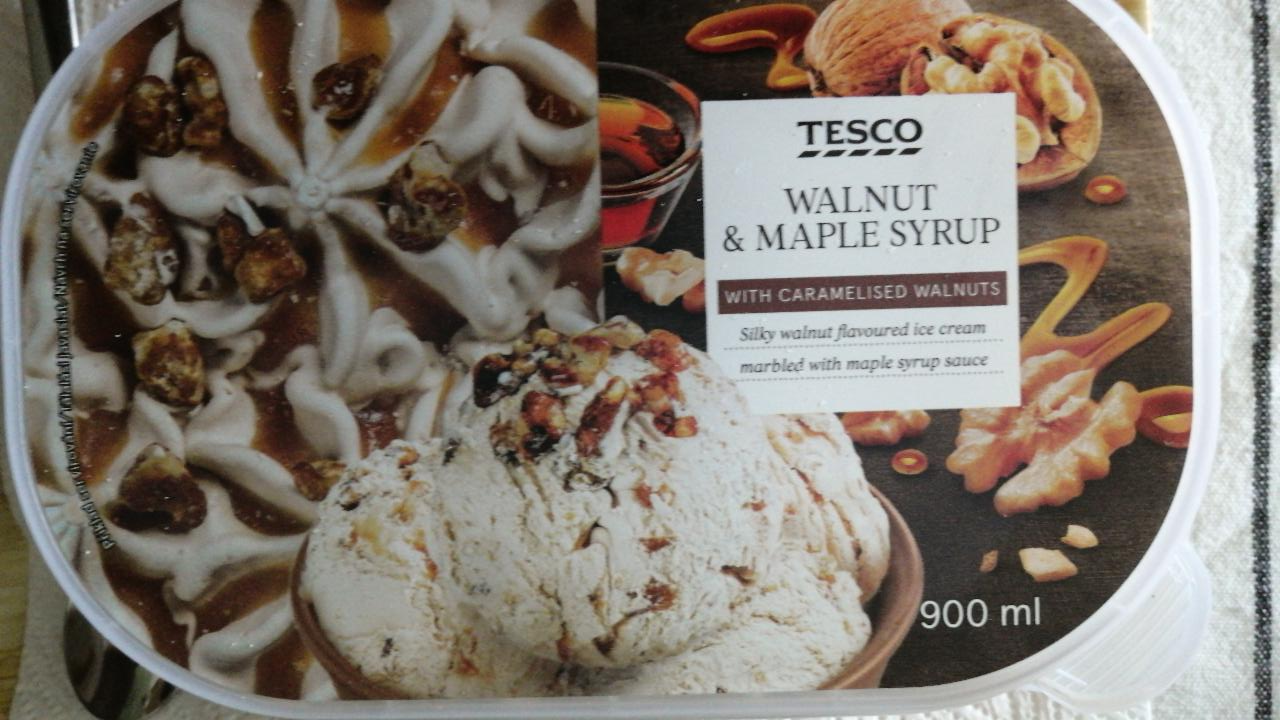 Fotografie - Walnut & Maple syrup Ice cream Tesco