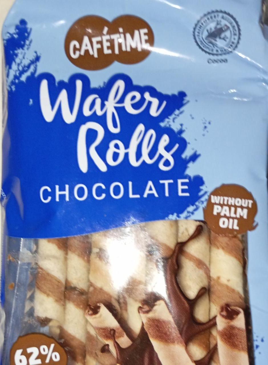 Fotografie - Wafer rolls chocolate Cafétime