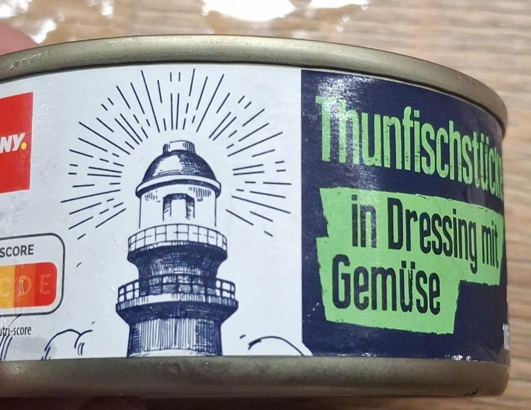 Fotografie - Thunfisch in dressing mit gemüse Penny