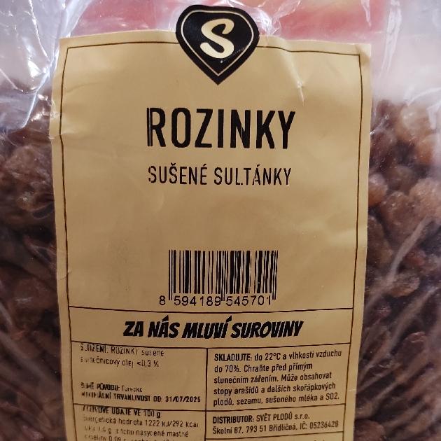 Fotografie - Rozinky sušené sultánky Svět plodů
