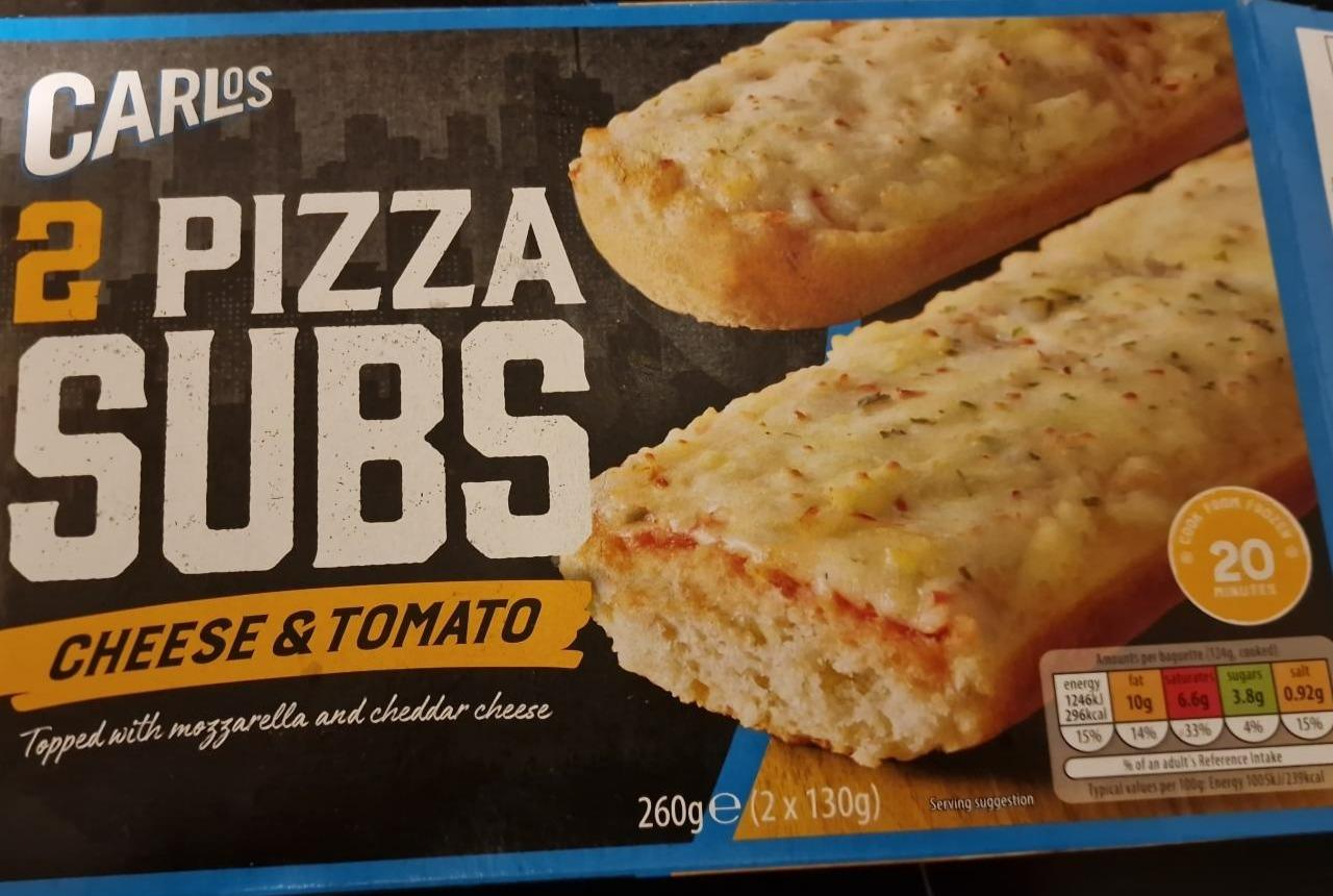 Fotografie - 2 Pizza Subs Cheese & Tomato Carlos