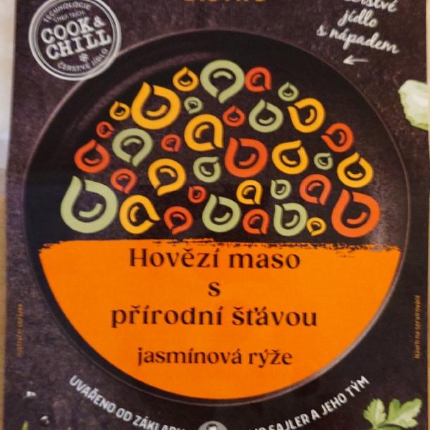 Fotografie - Hovězí maso s přírodní šťávou jasmínová rýže Cibule Bistro