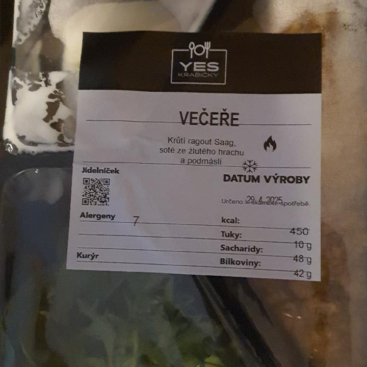 Fotografie - Krůtí saag a žlutý hrách yes