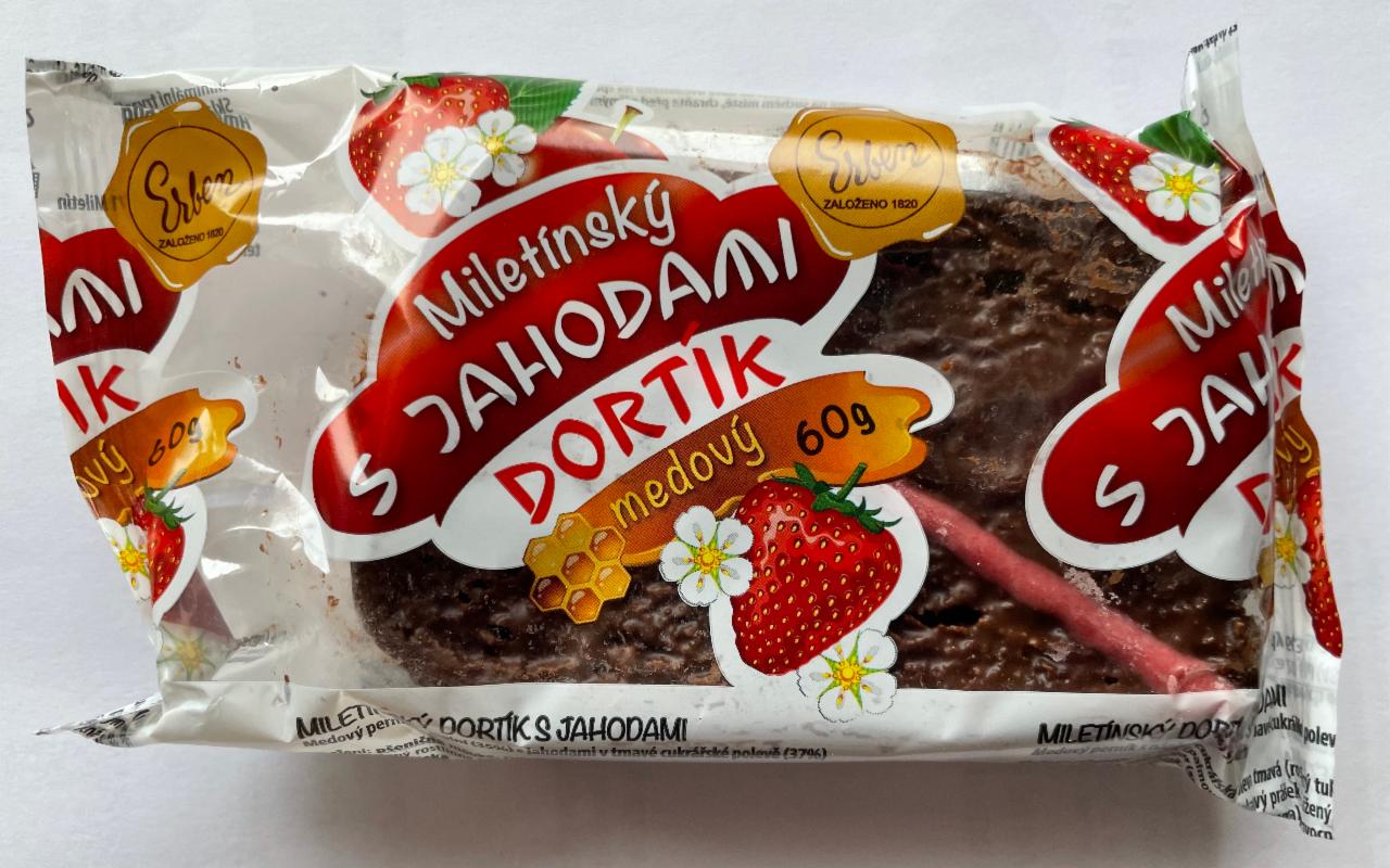 Fotografie - Miletínský medový dortík s jahodami Erben