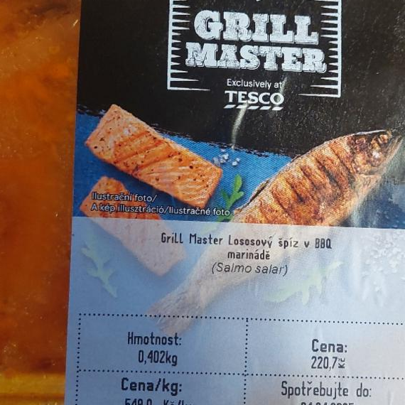 Fotografie - Lososový špíz v bbq marinádě Grill master