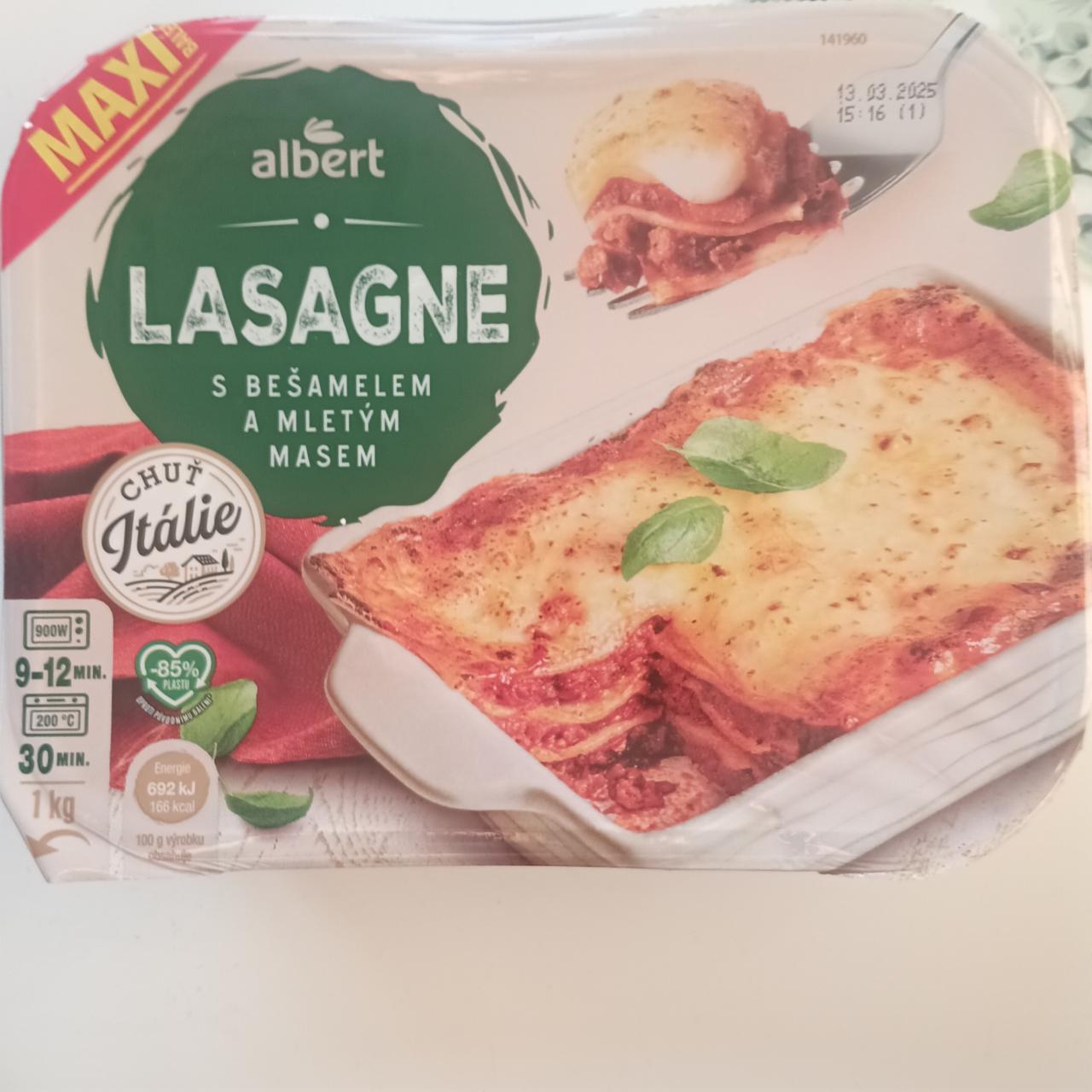 Fotografie - Lasagne s bešamelem a mletým masem Albert