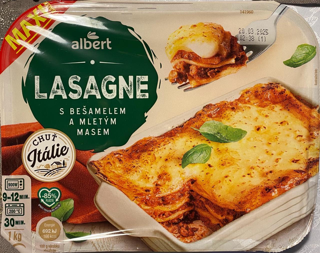 Fotografie - Lasagne s bešamelem a mletým masem Albert