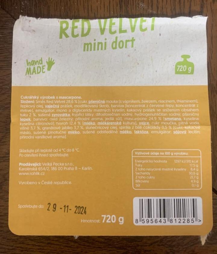Fotografie - Red velvet mini dort Rohlik.cz