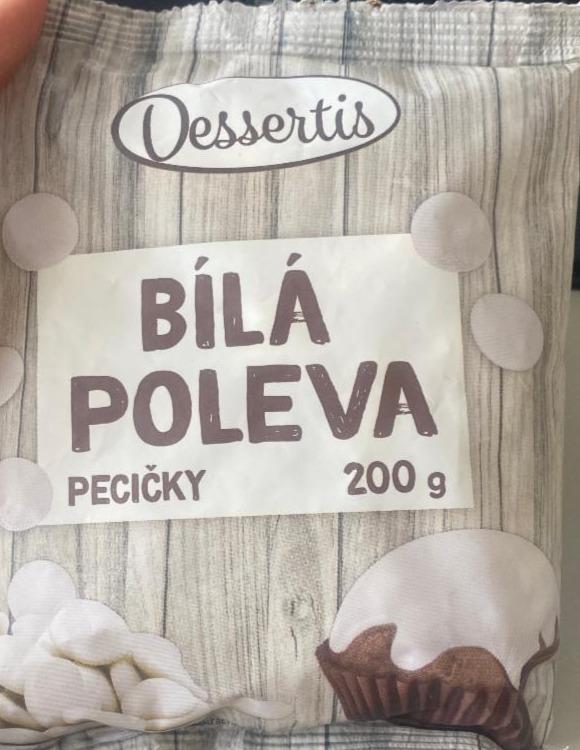 Fotografie - Cukrářská bílá poleva pecičky Dessertis