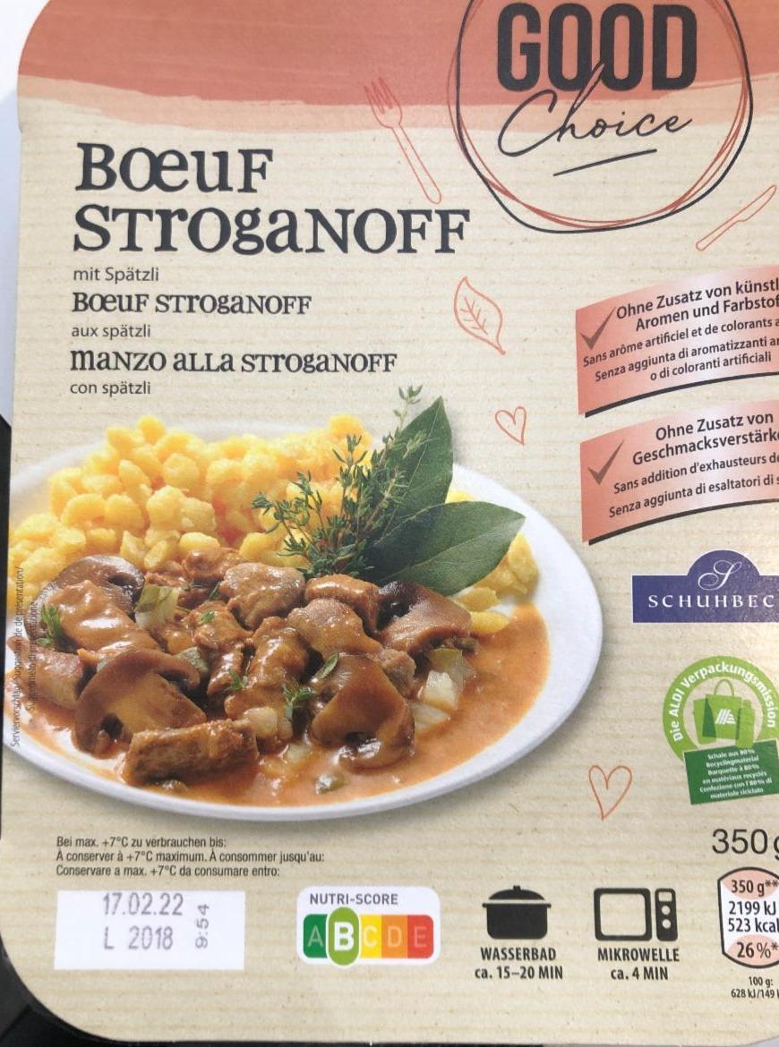 Fotografie - Bœuf Stroganoff mit Spätzli Good Choice
