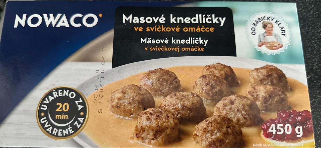 Fotografie - Masové knedlíčky ve svíčkové omáčce Nowaco