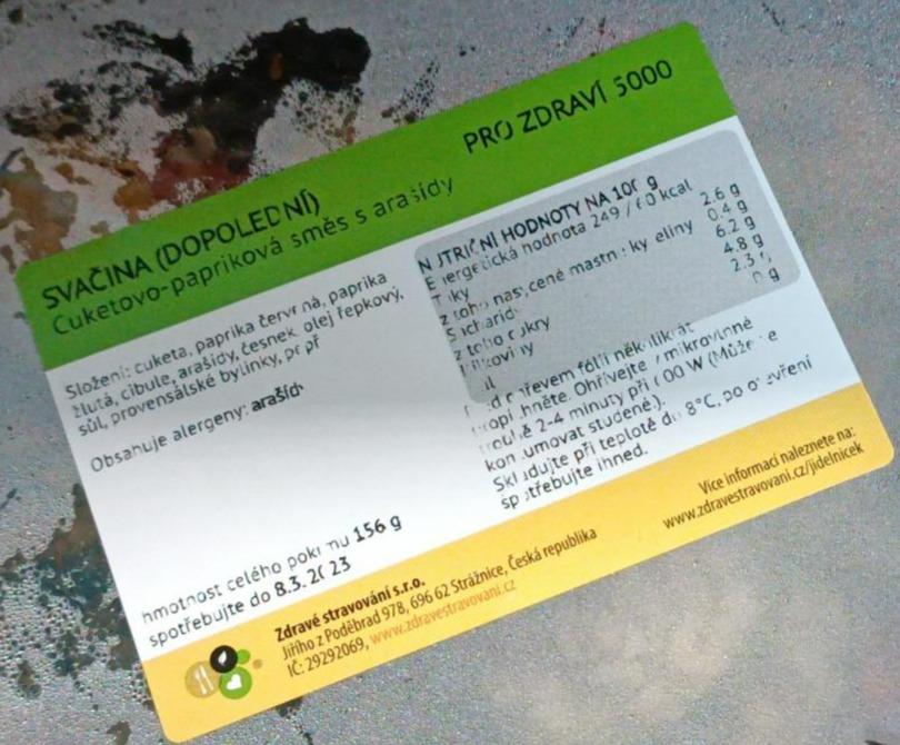Fotografie - Cuketovo-papriková směs s arašídy Zdravé stravování
