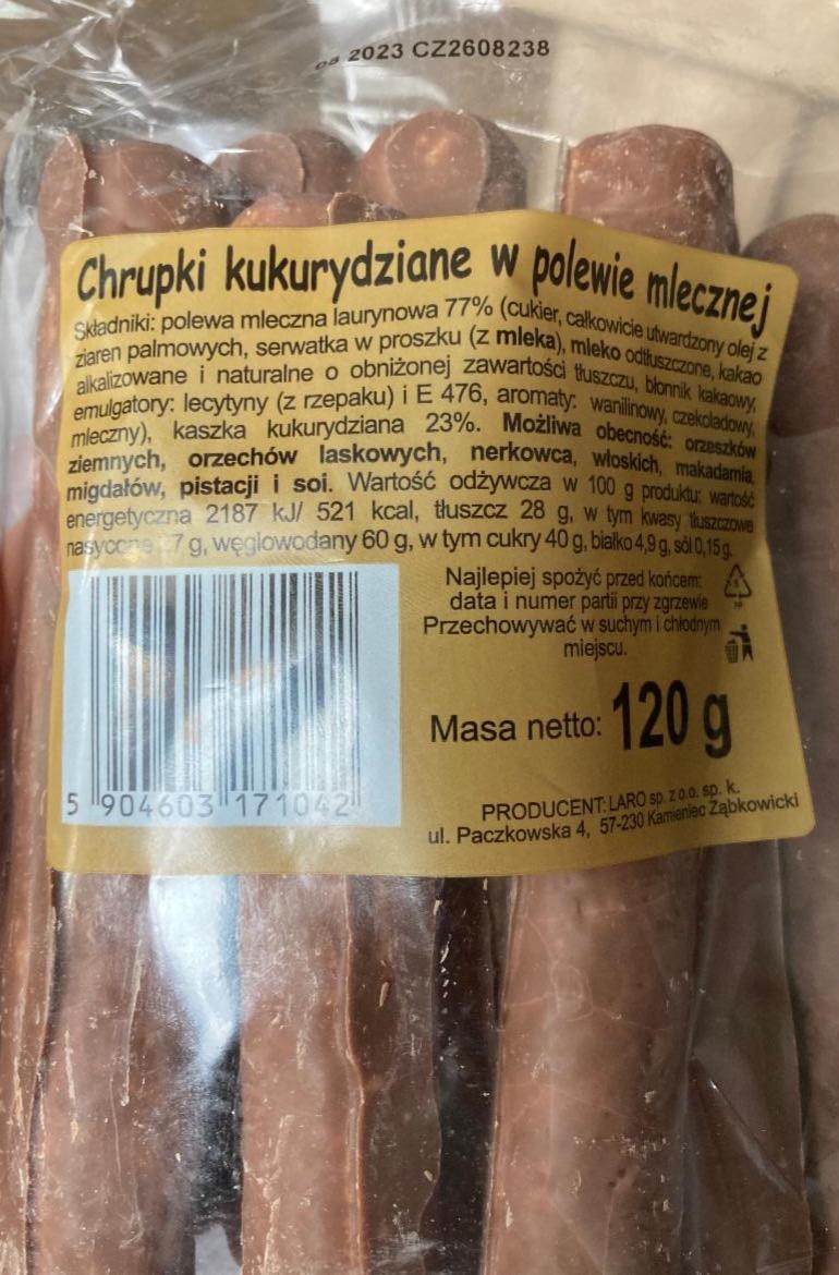 Fotografie - Chrupki kukurydziane w polewie mlecznej Laro