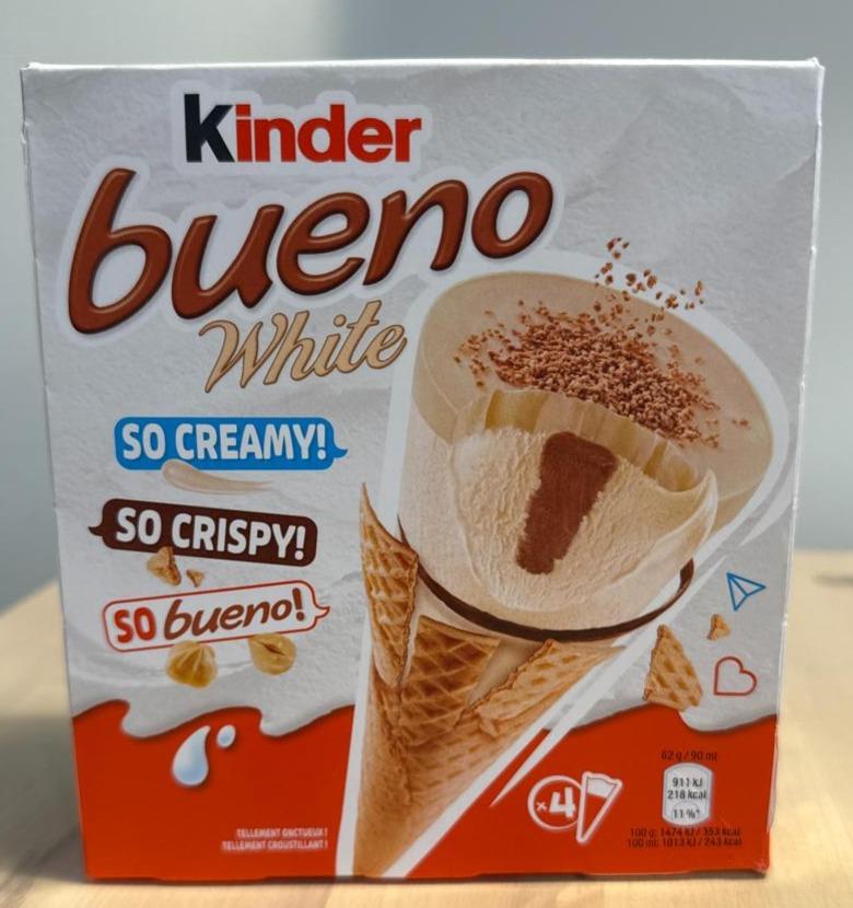Fotografie - Kinder bueno white ice cream cones