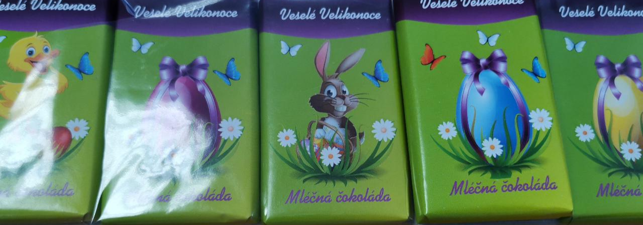 Fotografie - Mléčná čokoláda Veselé Velikonoce