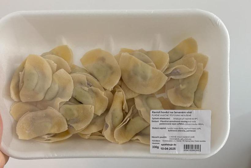 Fotografie - Ravioli hovězí na červeném víně Čerstvá pasta