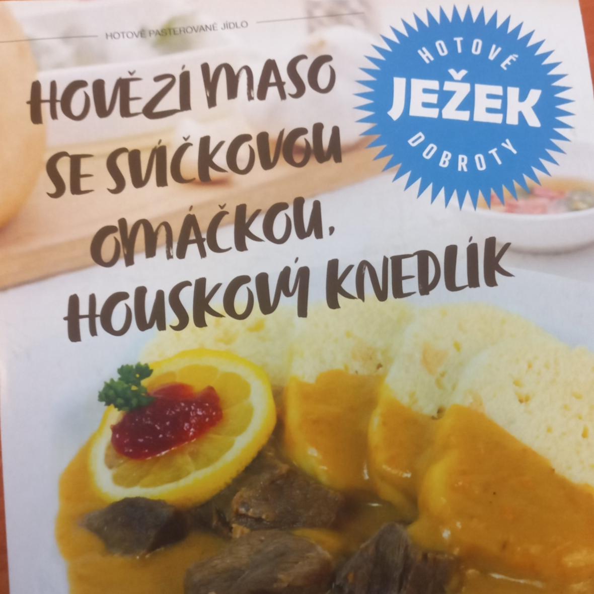 Fotografie - Hovězí maso se svíčkovou omáčkou, houskový knedlík Hotové dobroty JEŽEK