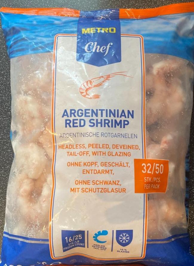 Fotografie - Argentinian red shrimps Metro Chef