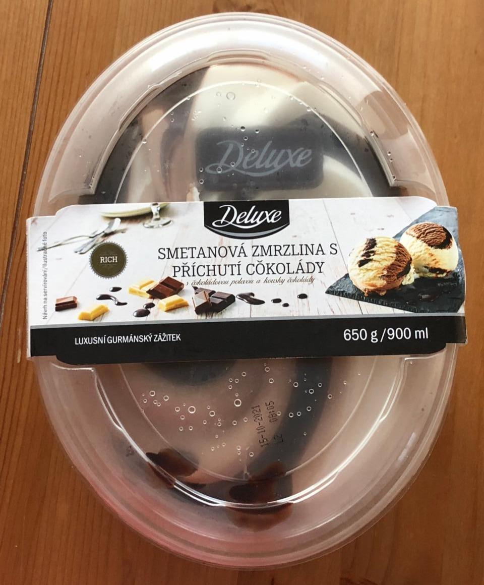 Fotografie - S,etanová zmrzlina s příchutí čokolády Deluxe