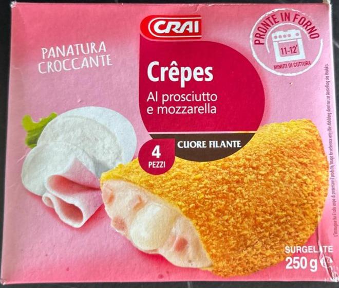 Fotografie - Crepes aI prosciutto e mozzarella crai