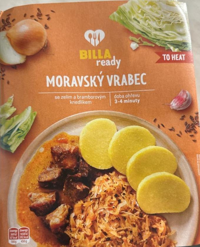 Fotografie - Moravský vrabec se zelím a bramborovým knedlíkem Billa ready
