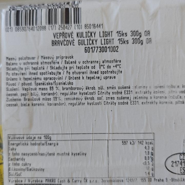 Fotografie - Vepřové kuličky light Makro