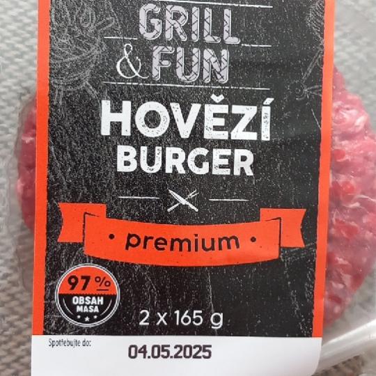 Fotografie - Hovězí burger premium Grill & Fun