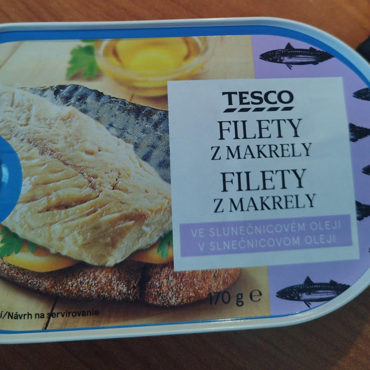 Fotografie - Filety z makrely ve slunečnicovém oleji Tesco