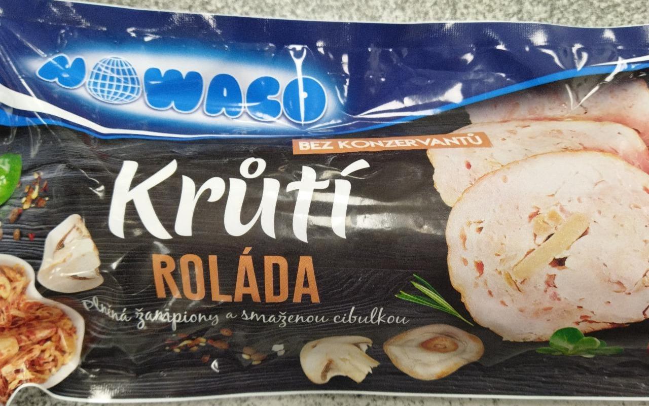 Fotografie - Krůtí roláda plněná žampiony a smaženou cibulkou Nowaco