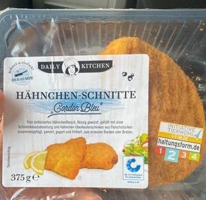 Fotografie - Hähnchen-schnitte cordon bleu Daily Kitchen