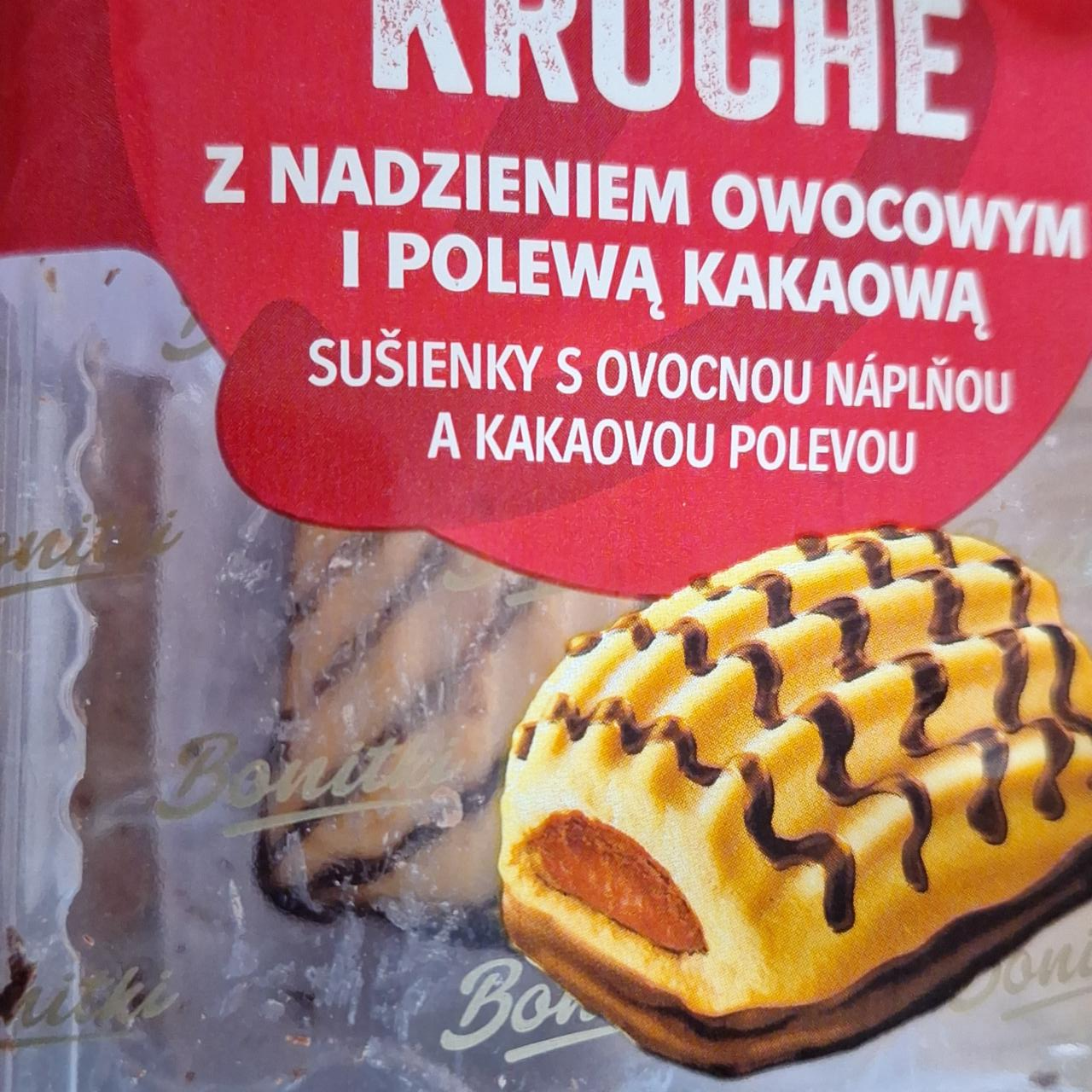 Fotografie - Kruche z nadzieniem owocowym i polewą kakaową Bonitki