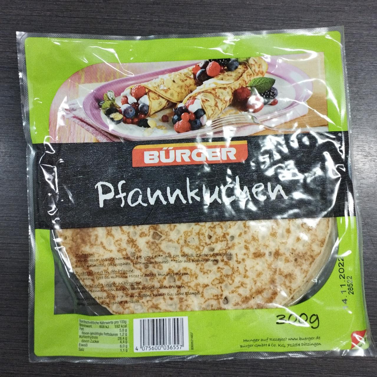 Fotografie - Pfannkuchen Bürger