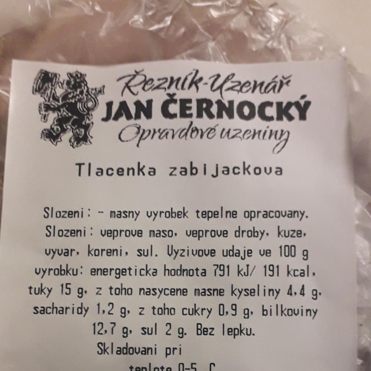 Fotografie - Tlačenka zabíjačková Jan Černocký řezník-uzenář
