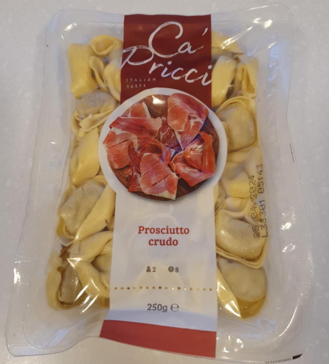 Fotografie - Italian taste Tortelloni Prosciutto crudo Ca'Pricci