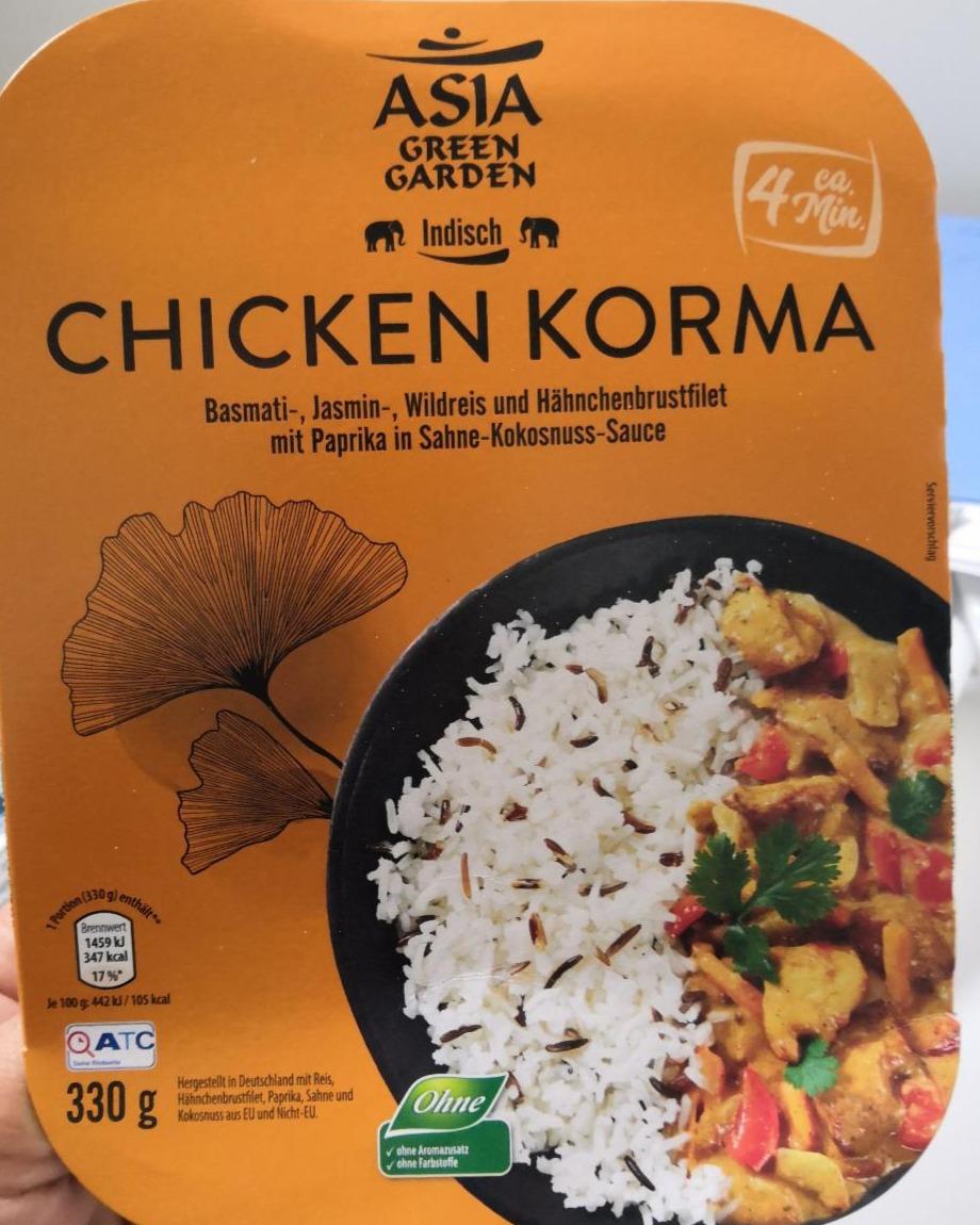 Fotografie - Chicken Korma Asia Green Garden