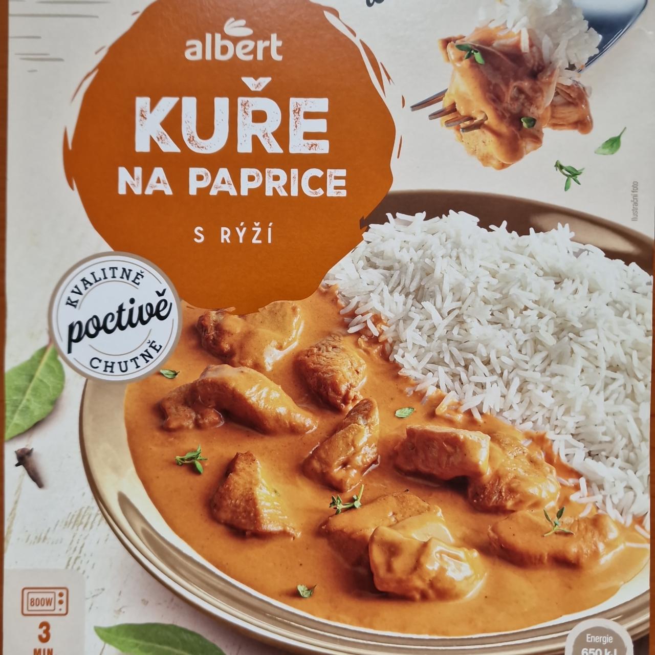 Fotografie - Kuře na paprice s rýží Albert