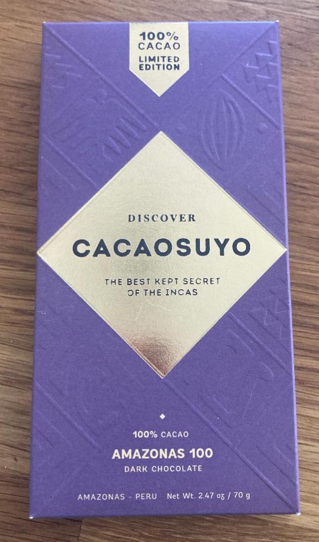 Fotografie - Peru Amazonas 100 dark chocolate Cacaosuyo