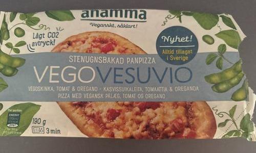 Fotografie - Stenugnsbakad panpizza vegovesuvio Anamma