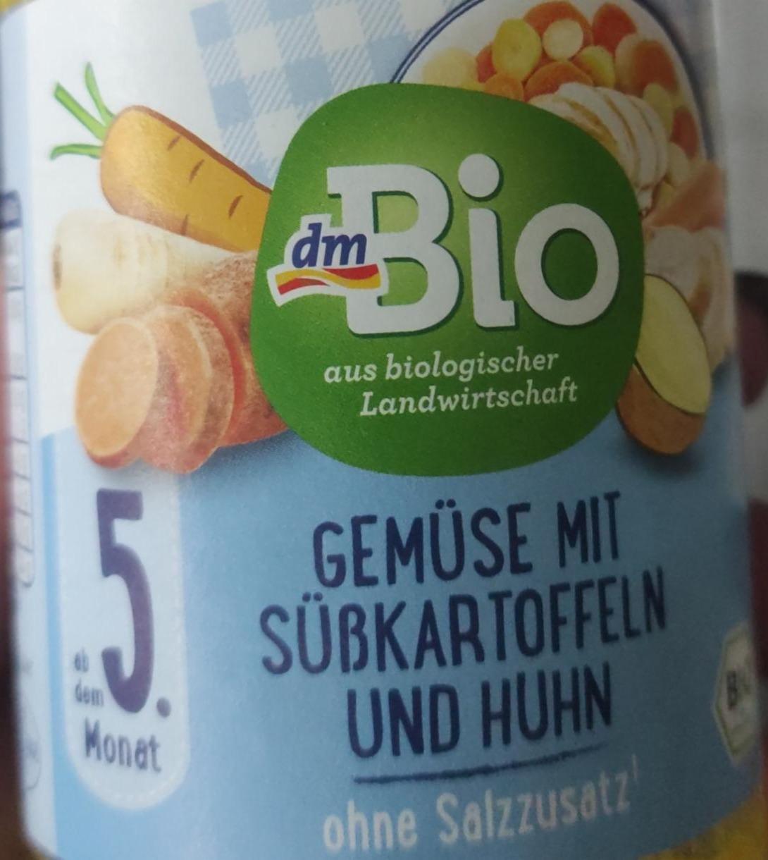Fotografie - Gemüse mit sübkartoffeln und huhn dmBio