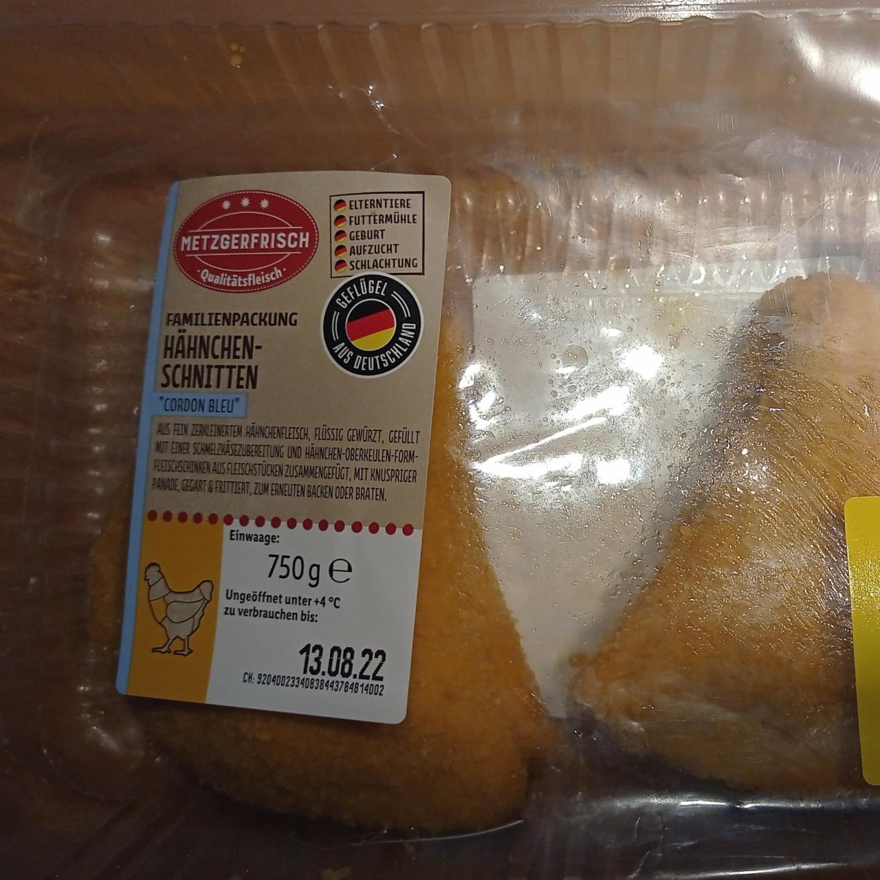 Fotografie - Hähnchenschnitten Cordon Bleu Metzgerfrisch