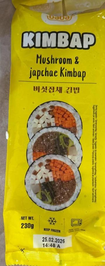 Fotografie - Kimbap mushroom a japchae Kimbap