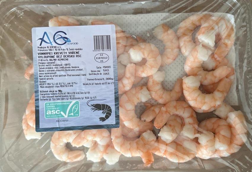 Fotografie - Vannamei krevety vařené vyloupané bez ocásku AG Seafood