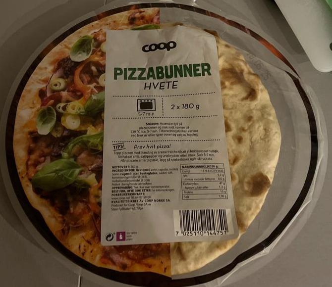 Fotografie - Pizzabunner hvete Coop