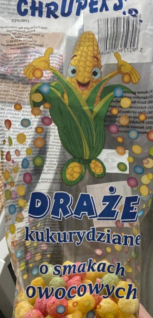 Fotografie - Draże kukurydziane o smakach owocowych Chrupex