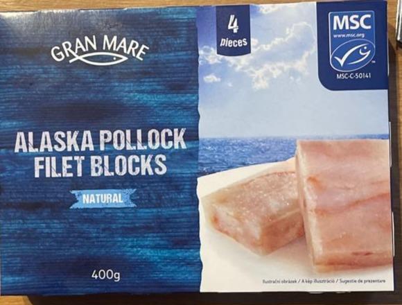 Fotografie - Alaska pollock filet blocks natural Grand Mare