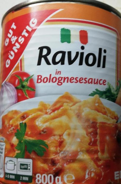 Fotografie - Ravioli s boloňskou omáčkou Edeka