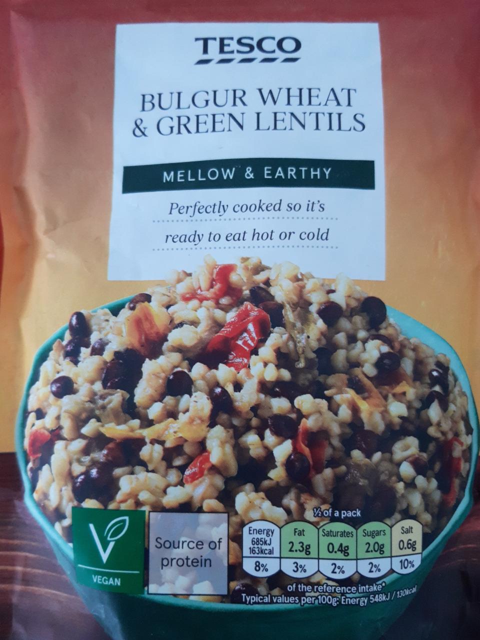Fotografie - Bulgur Wheat & Green Lentils Tesco