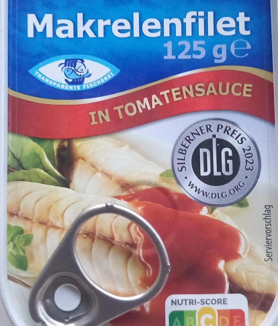 Fotografie - Makrelenfilet in tomatensauce Fjord Krone