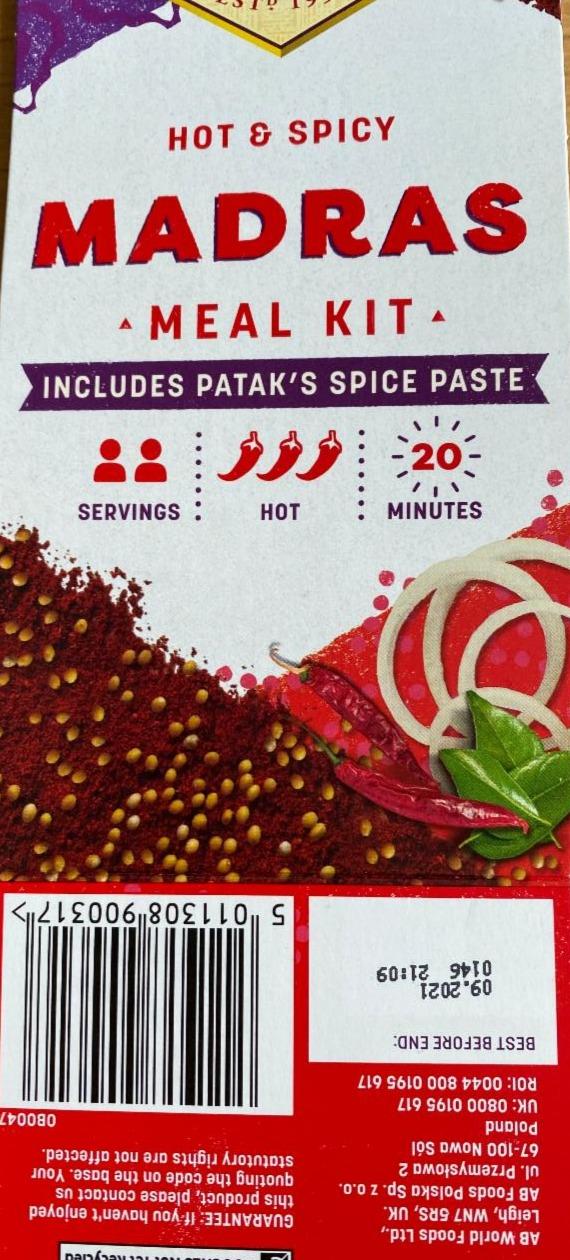 Fotografie - Madras meal kit Patak´s